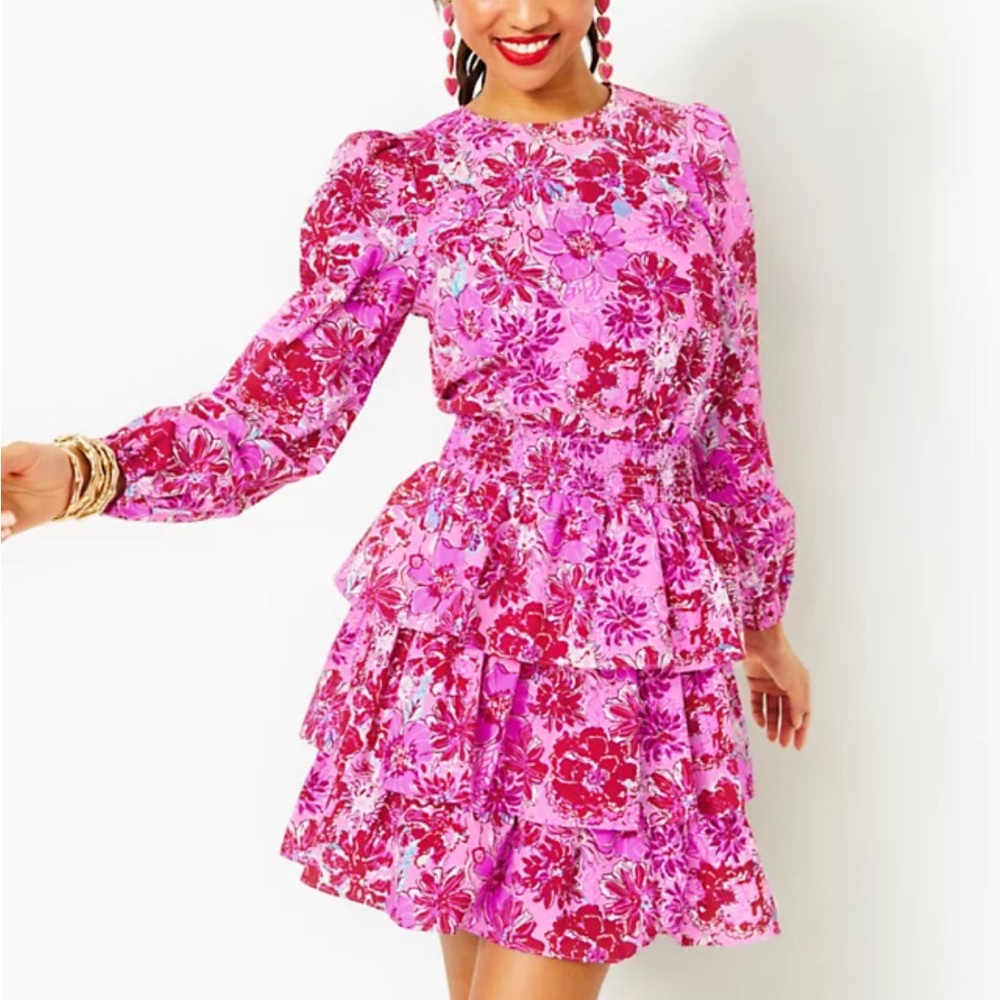 Lilly Pulitzer Pink Floral Dress